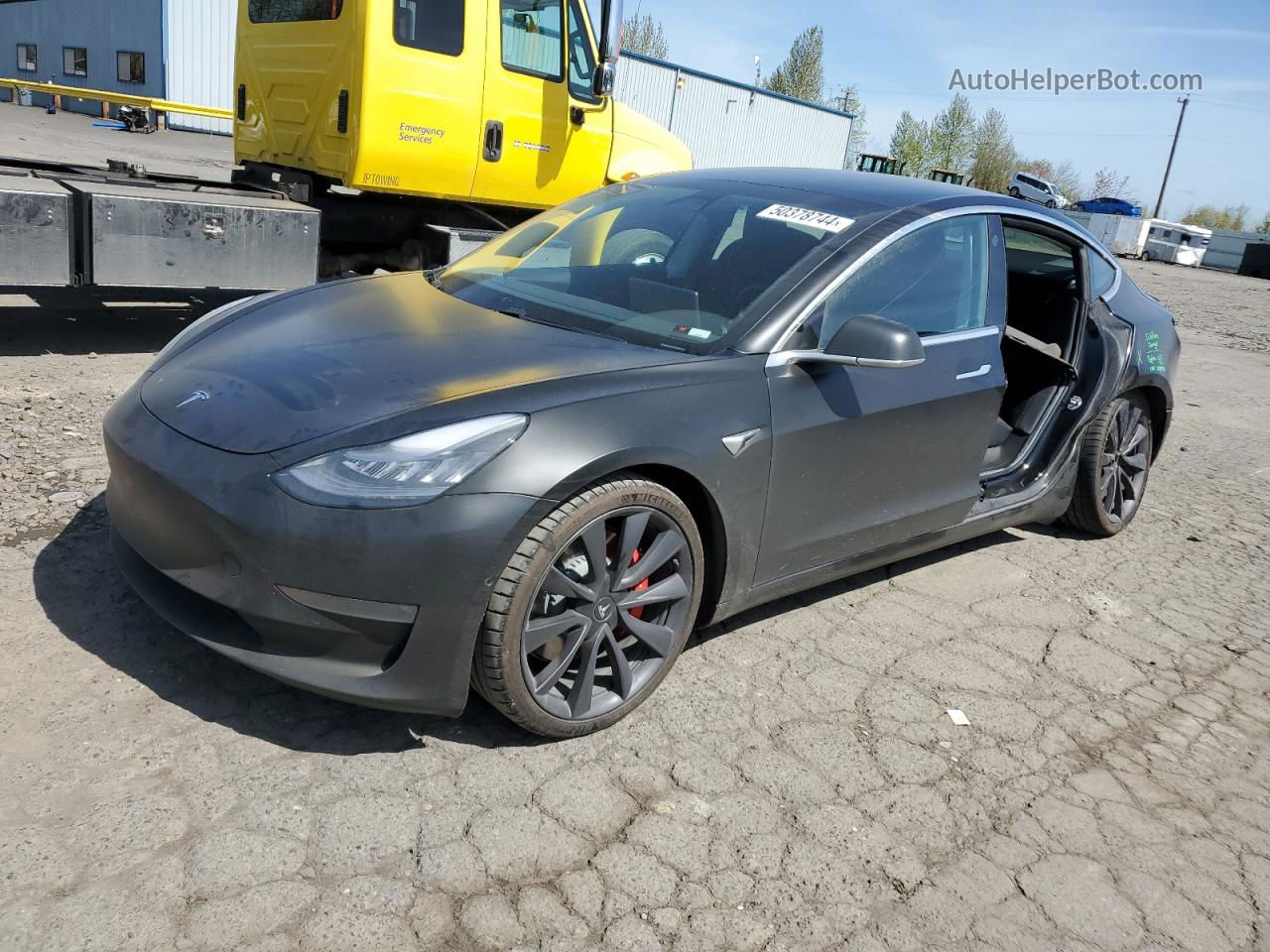 2020 Tesla Model 3  Black vin: 5YJ3E1EC5LF741936