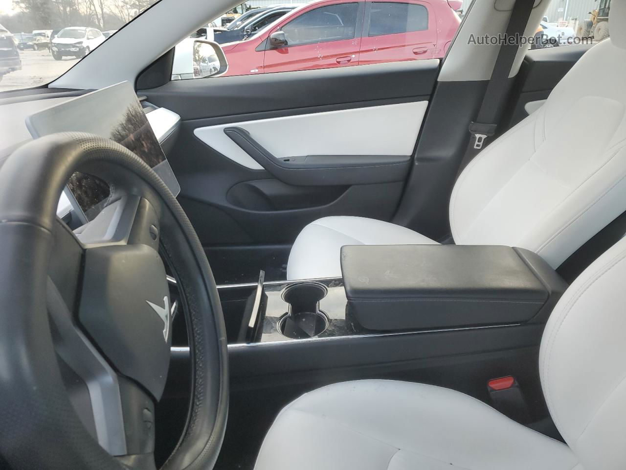 2020 Tesla Model 3  White vin: 5YJ3E1EC5LF784253