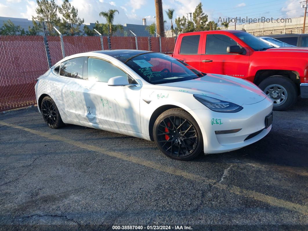 2020 Tesla Model 3 Performance Dual Motor All-wheel Drive White vin: 5YJ3E1EC5LF791820