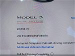 2021 Tesla Model 3 Performance White vin: 5YJ3E1EC5MF049161