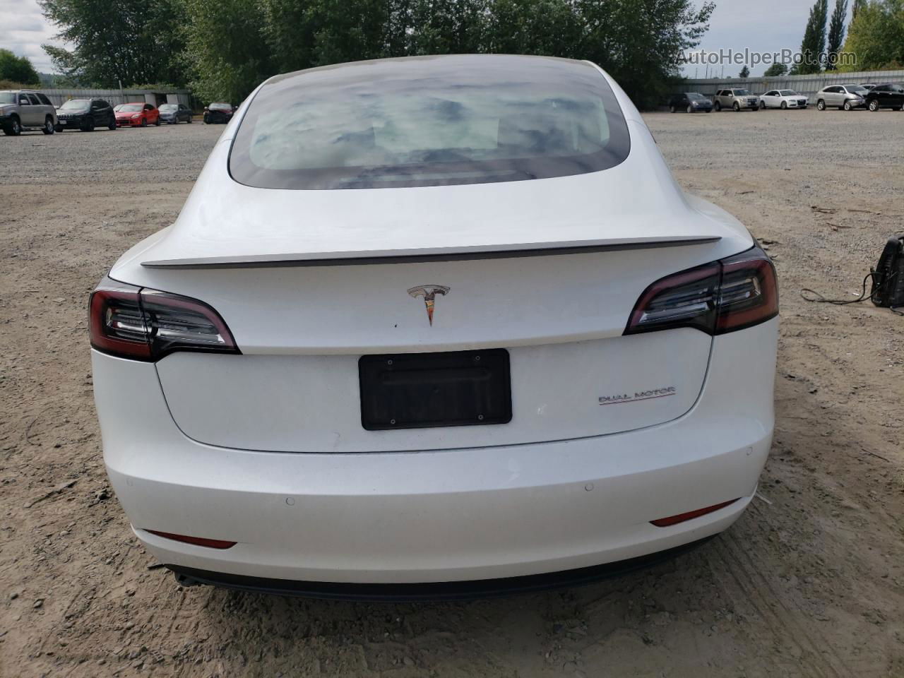 2021 Tesla Model 3  White vin: 5YJ3E1EC5MF064808