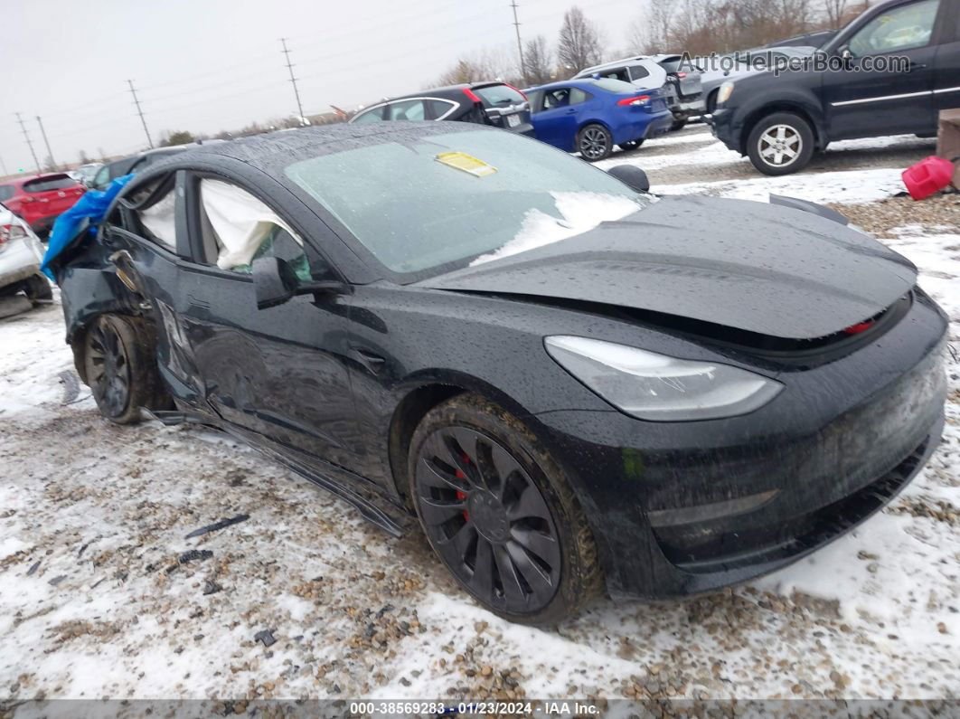 2021 Tesla Model 3 Performance Dual Motor All-wheel Drive Черный vin: 5YJ3E1EC5MF947890