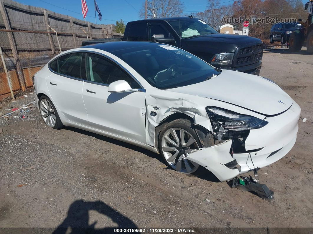 2020 Tesla Model 3 Performance Dual Motor All-wheel Drive White vin: 5YJ3E1EC6LF587074