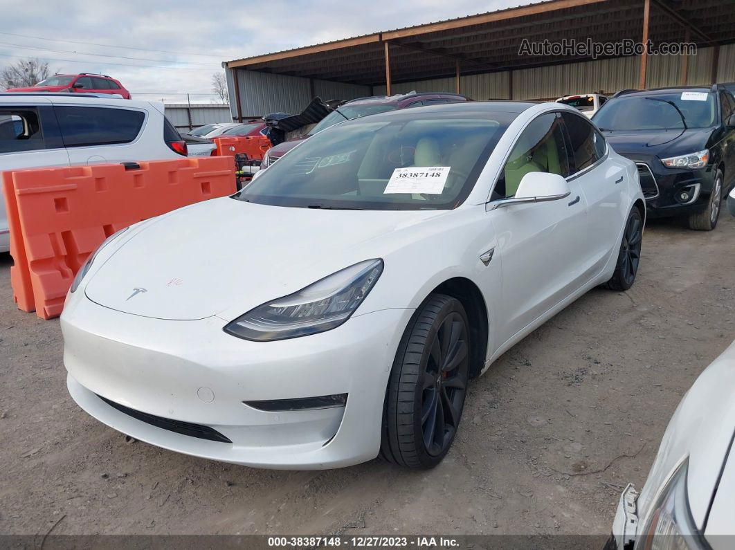 2020 Tesla Model 3 Performance Dual Motor All-wheel Drive White vin: 5YJ3E1EC6LF625130