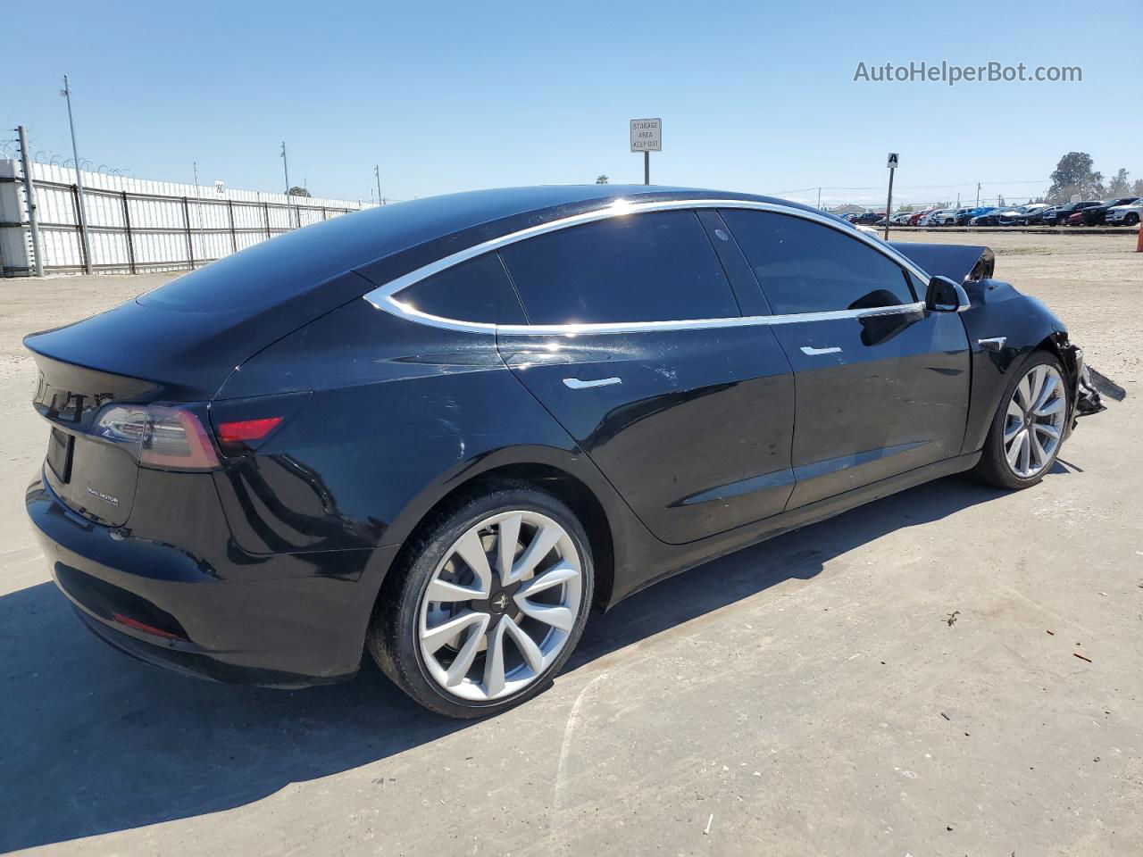 2020 Tesla Model 3  Черный vin: 5YJ3E1EC6LF627007