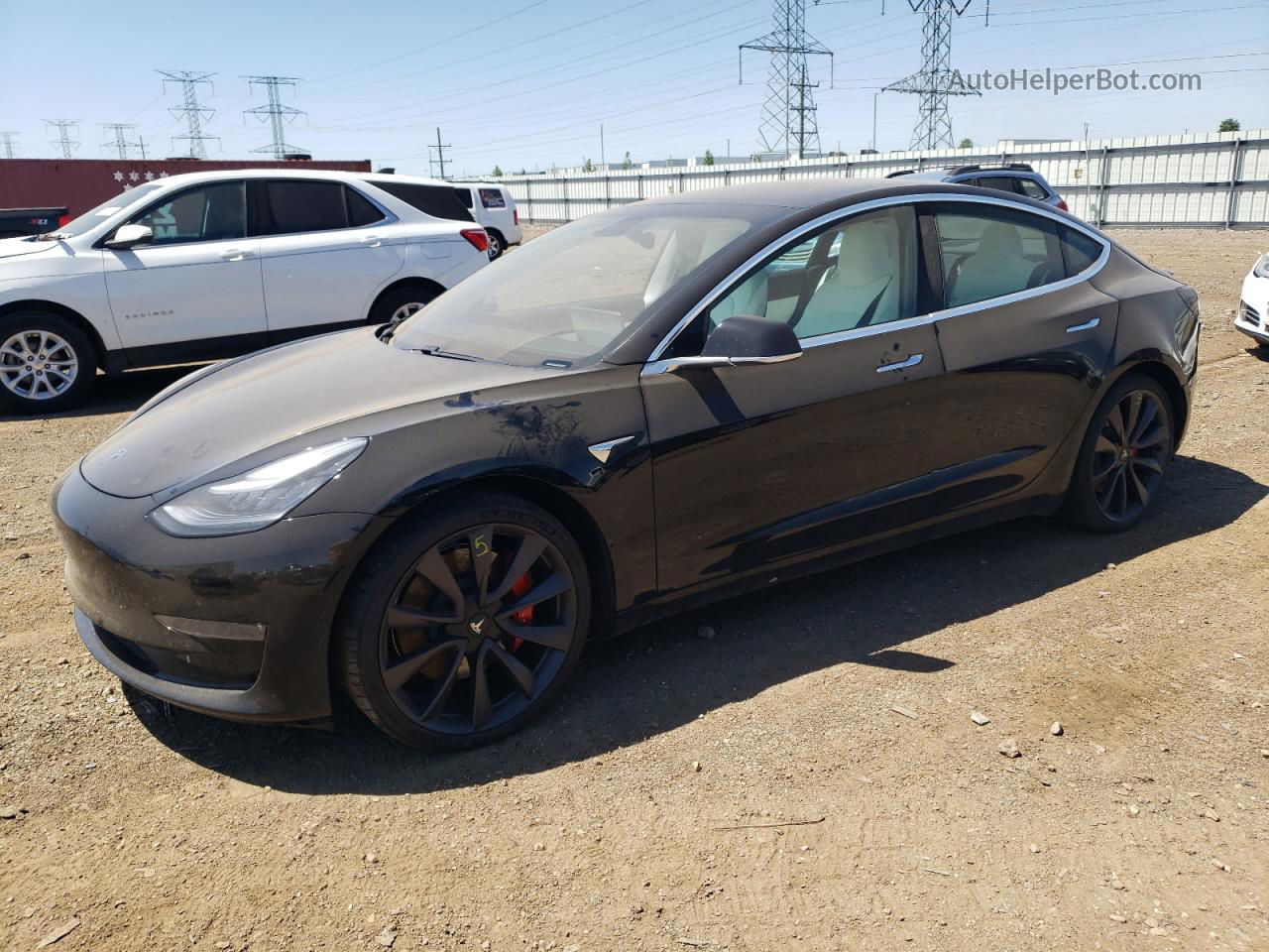 2020 Tesla Model 3  Черный vin: 5YJ3E1EC6LF791924