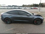 2021 Tesla Model 3 Performance Dual Motor All-wheel Drive Blue vin: 5YJ3E1EC6MF024799