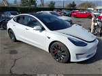 2021 Tesla Model 3 Performance Dual Motor All-wheel Drive Белый vin: 5YJ3E1EC6MF030151