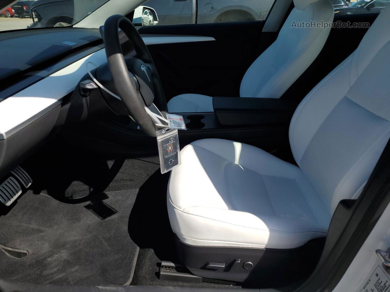 2022 Tesla Model 3  White vin: 5YJ3E1EC6NF293399