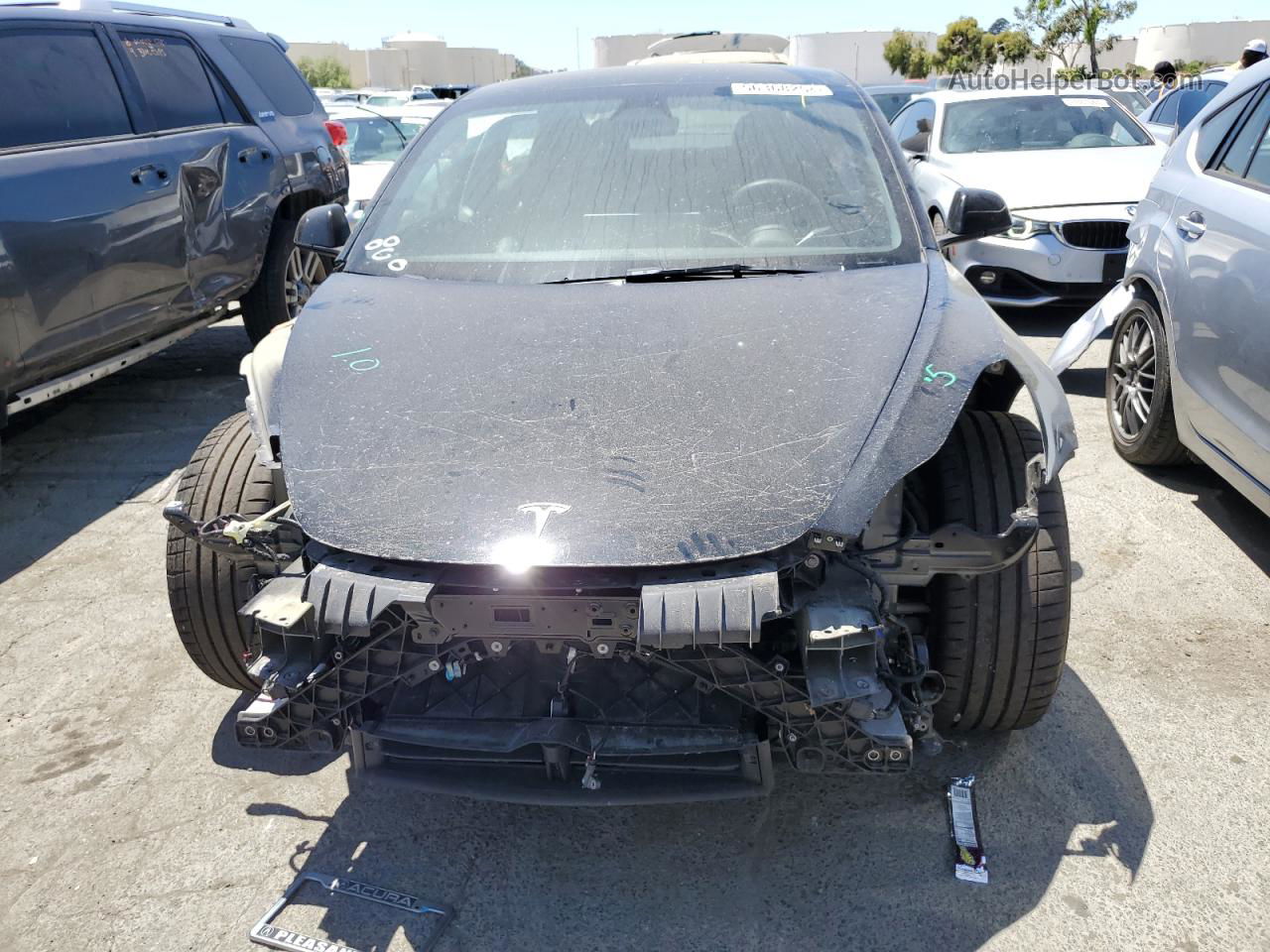 2022 Tesla Model 3  Black vin: 5YJ3E1EC6NF343282