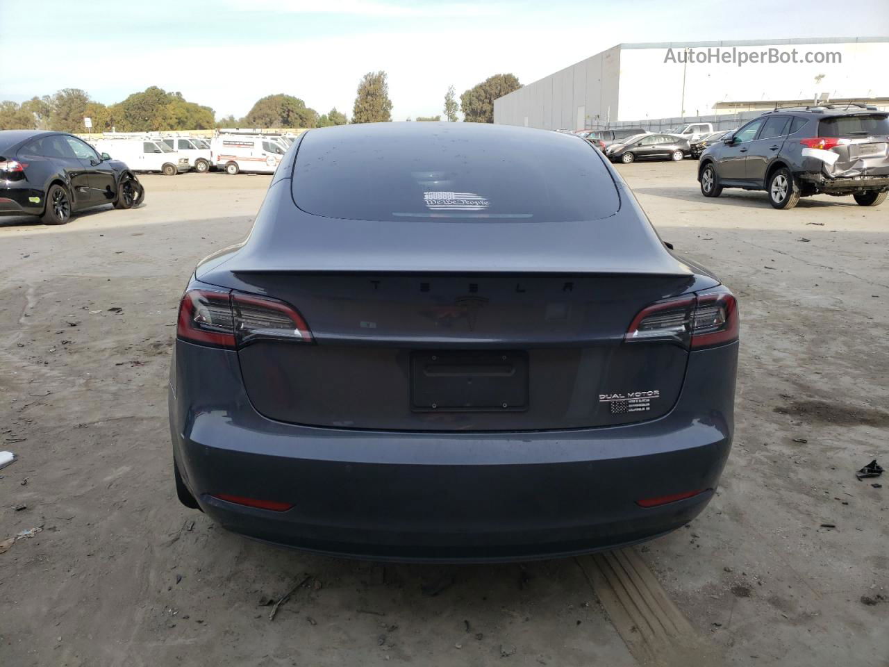 2022 Tesla Model 3  Gray vin: 5YJ3E1EC6NF363466