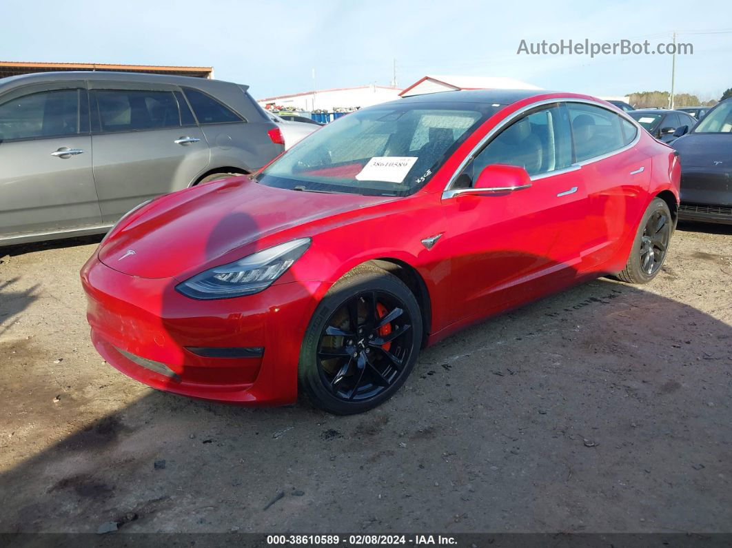 2020 Tesla Model 3 Performance Dual Motor All-wheel Drive Red vin: 5YJ3E1EC7LF669315