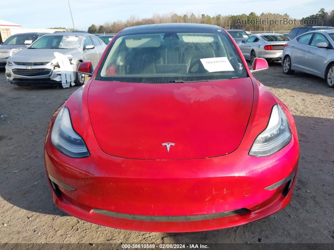 2020 Tesla Model 3 Performance Dual Motor All-wheel Drive Red vin: 5YJ3E1EC7LF669315