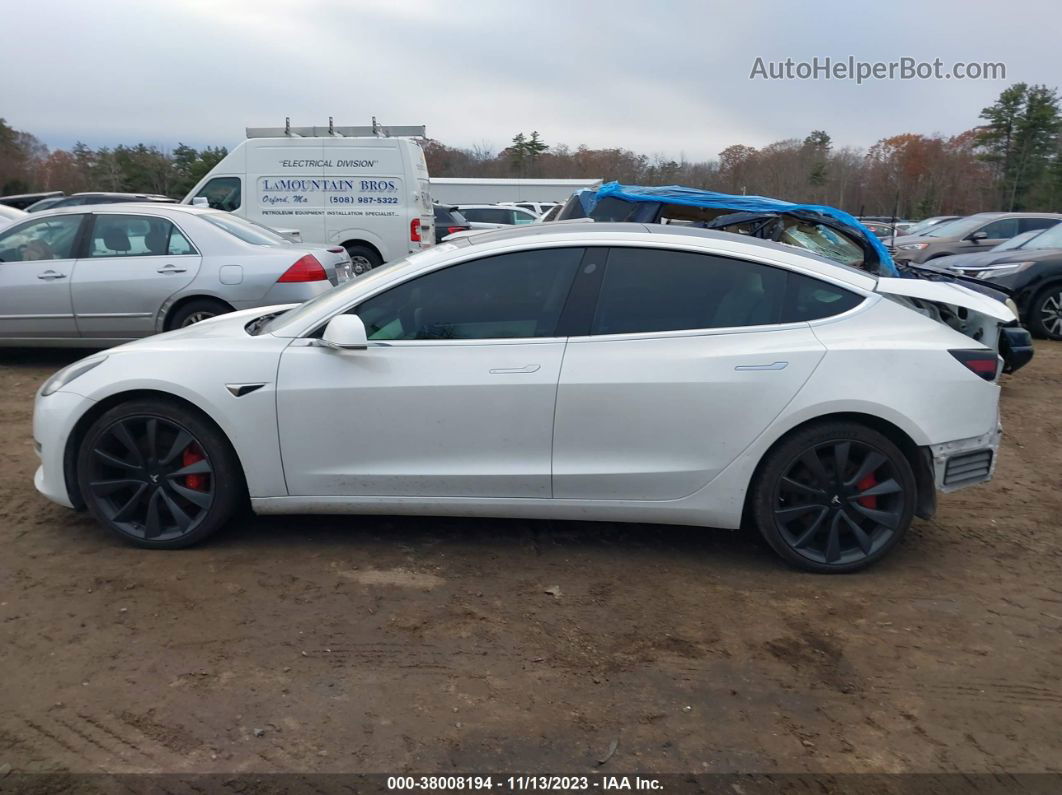 2020 Tesla Model 3 Performance Dual Motor All-wheel Drive White vin: 5YJ3E1EC7LF796517