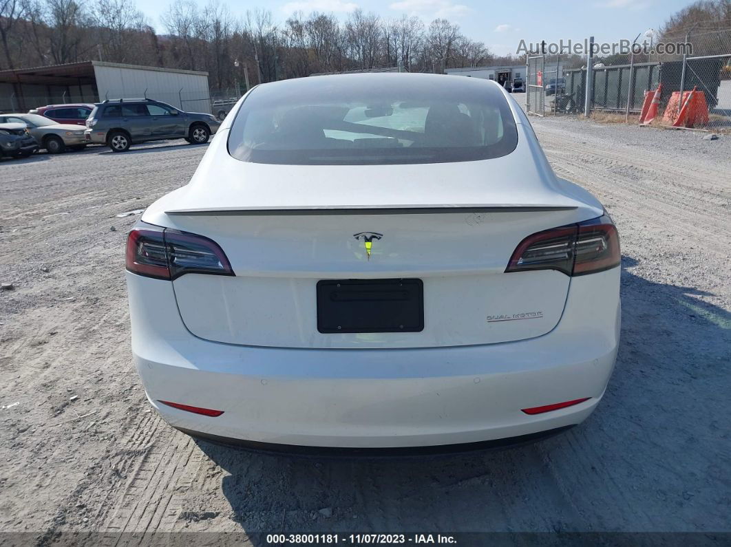 2021 Tesla Model 3 Performance Dual Motor All-wheel Drive White vin: 5YJ3E1EC7MF087328