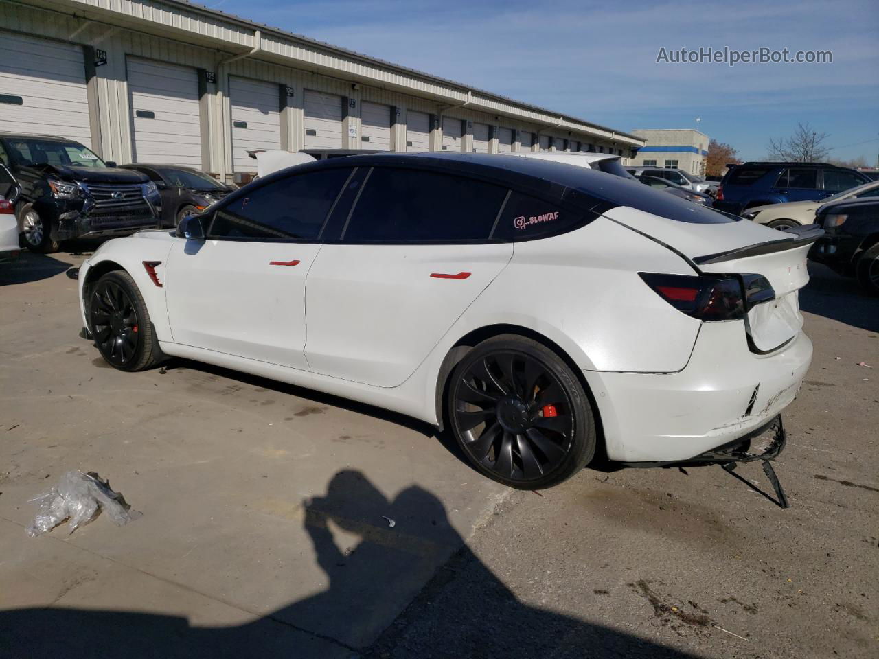 2022 Tesla Model 3  White vin: 5YJ3E1EC7NF107367