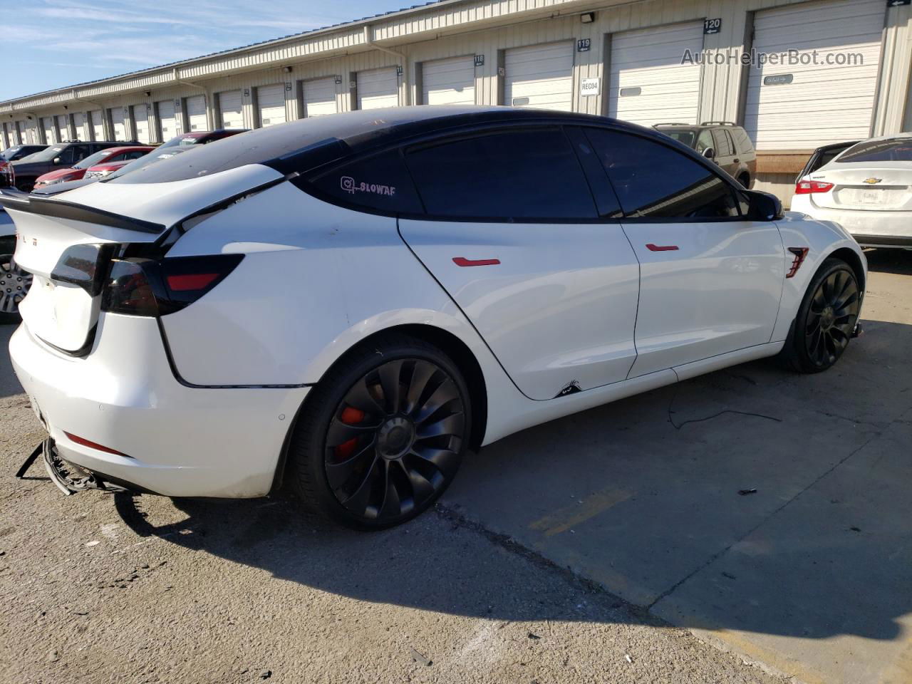 2022 Tesla Model 3  White vin: 5YJ3E1EC7NF107367