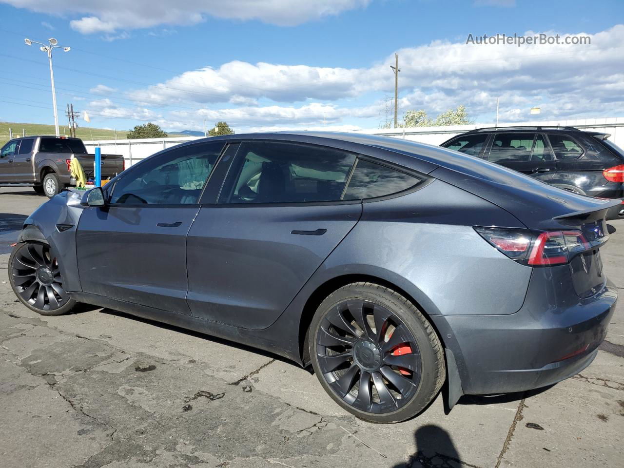 2022 Tesla Model 3  Charcoal vin: 5YJ3E1EC7NF109717