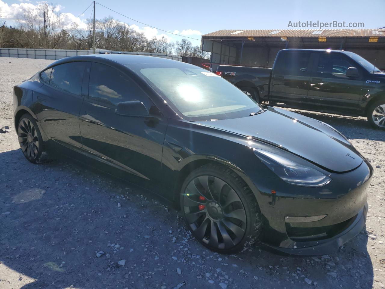 2022 Tesla Model 3  Black vin: 5YJ3E1EC7NF168332