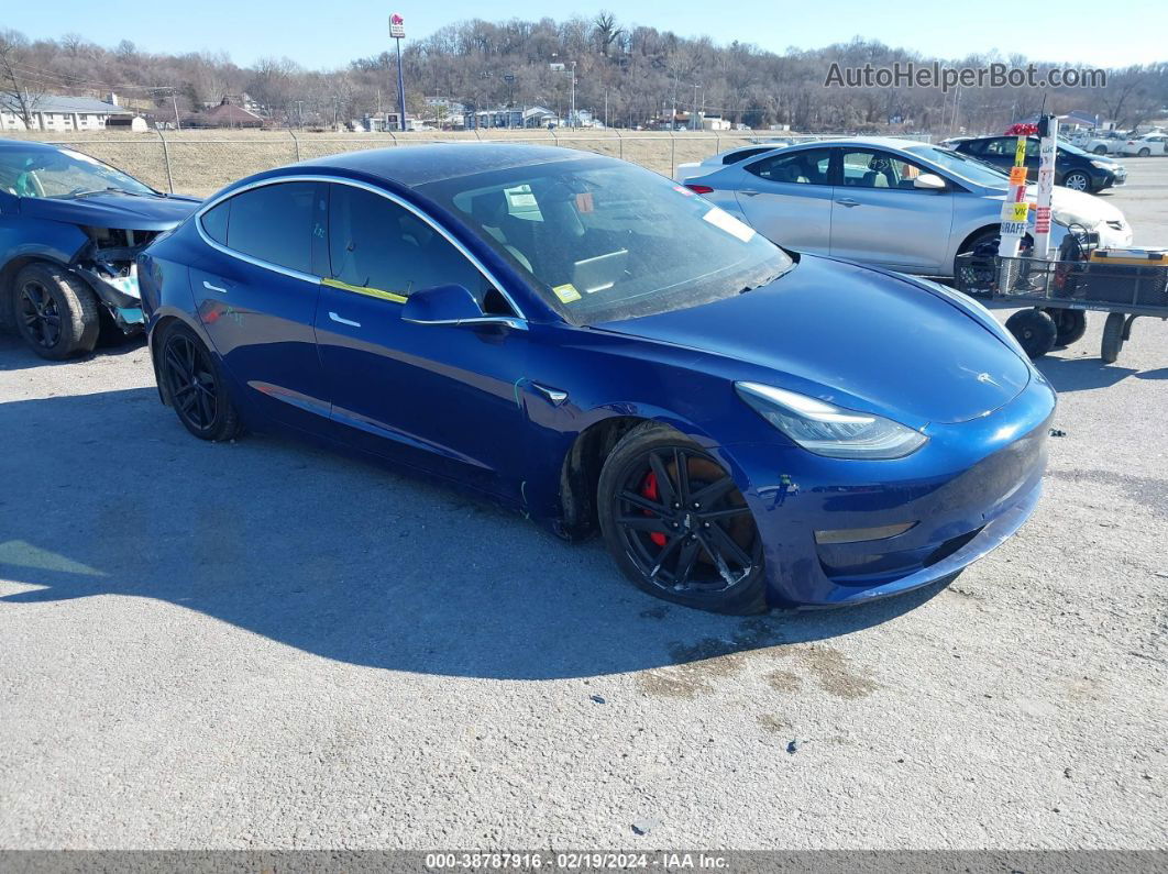 2020 Tesla Model 3 Performance Dual Motor All-wheel Drive Blue vin: 5YJ3E1EC8LF713936