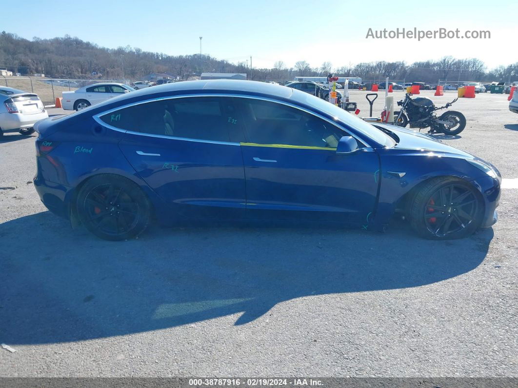 2020 Tesla Model 3 Performance Dual Motor All-wheel Drive Blue vin: 5YJ3E1EC8LF713936