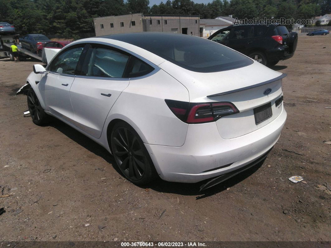 2020 Tesla Model 3 Performance White vin: 5YJ3E1EC8LF784487