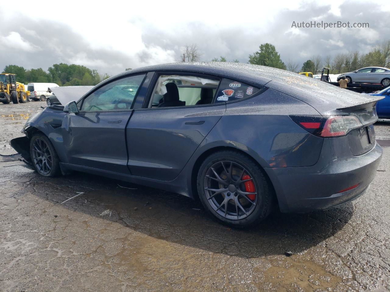 2022 Tesla Model 3  Charcoal vin: 5YJ3E1EC8NF197760