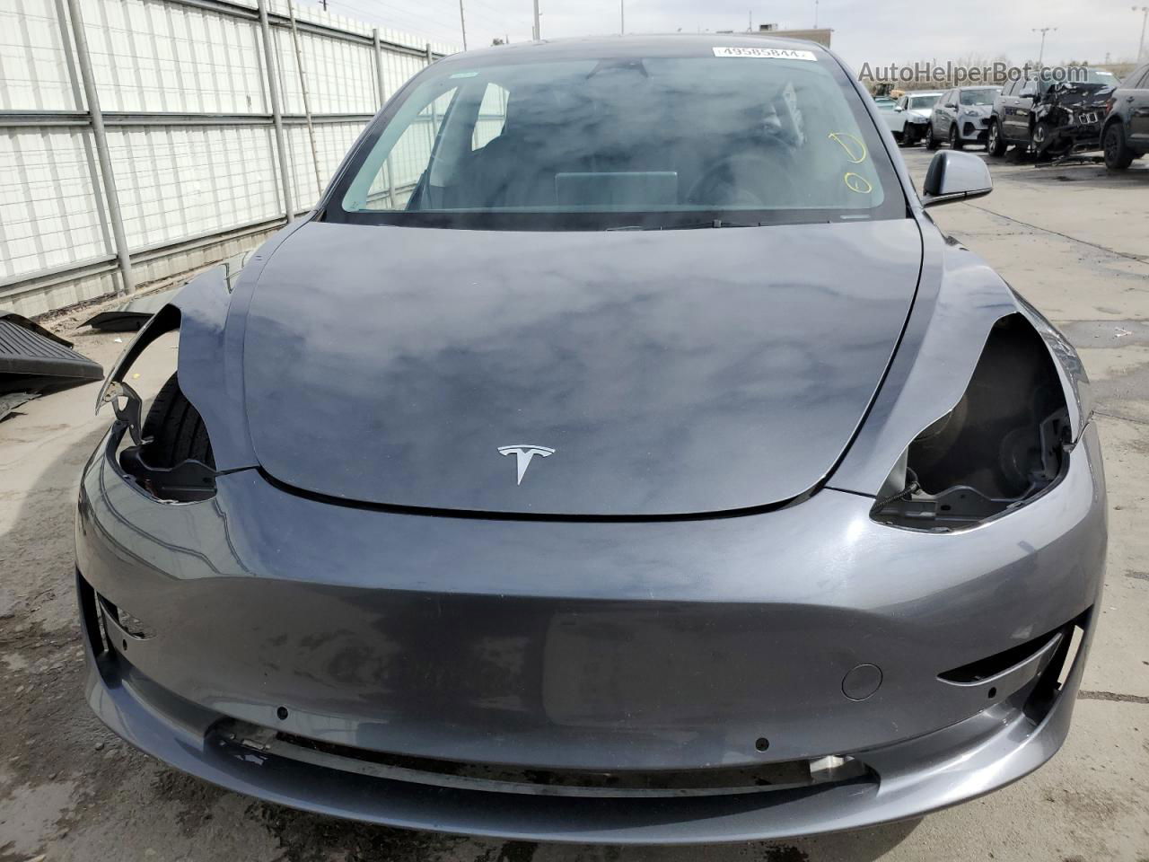 2022 Tesla Model 3  Gray vin: 5YJ3E1EC8NF330842