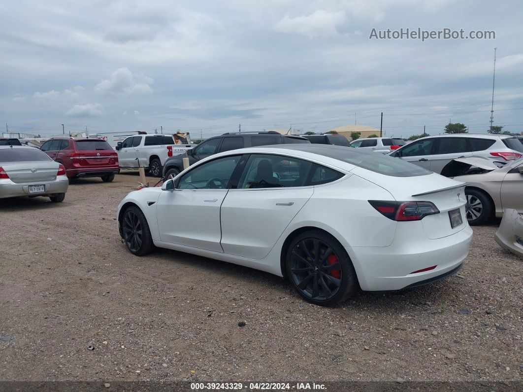 2020 Tesla Model 3 Performance Dual Motor All-wheel Drive White vin: 5YJ3E1EC9LF603185