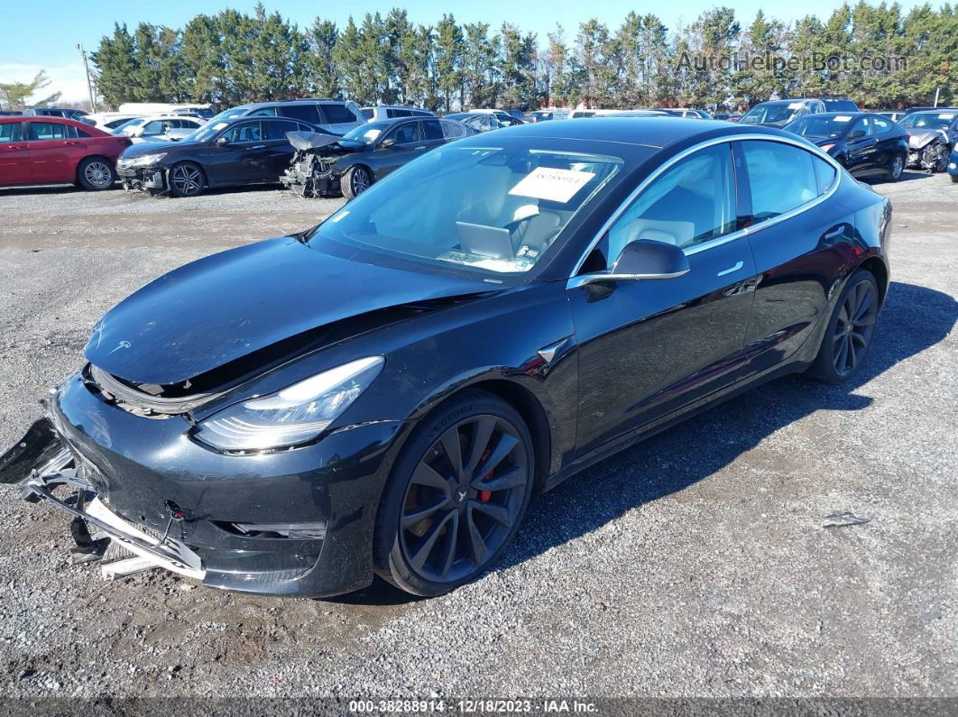 2020 Tesla Model 3 Performance Dual Motor All-wheel Drive Black vin: 5YJ3E1EC9LF646800