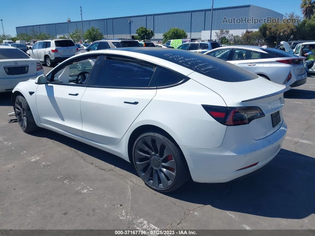 2021 Tesla Model 3 Performance Белый vin: 5YJ3E1EC9MF077089