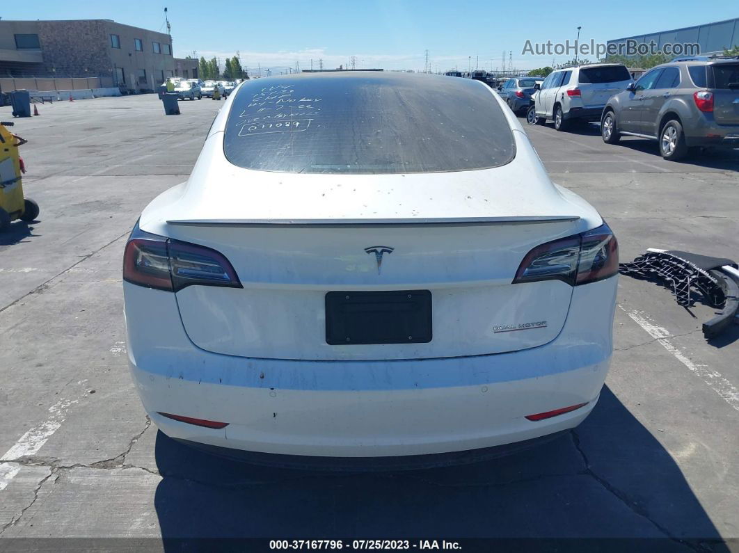 2021 Tesla Model 3 Performance White vin: 5YJ3E1EC9MF077089