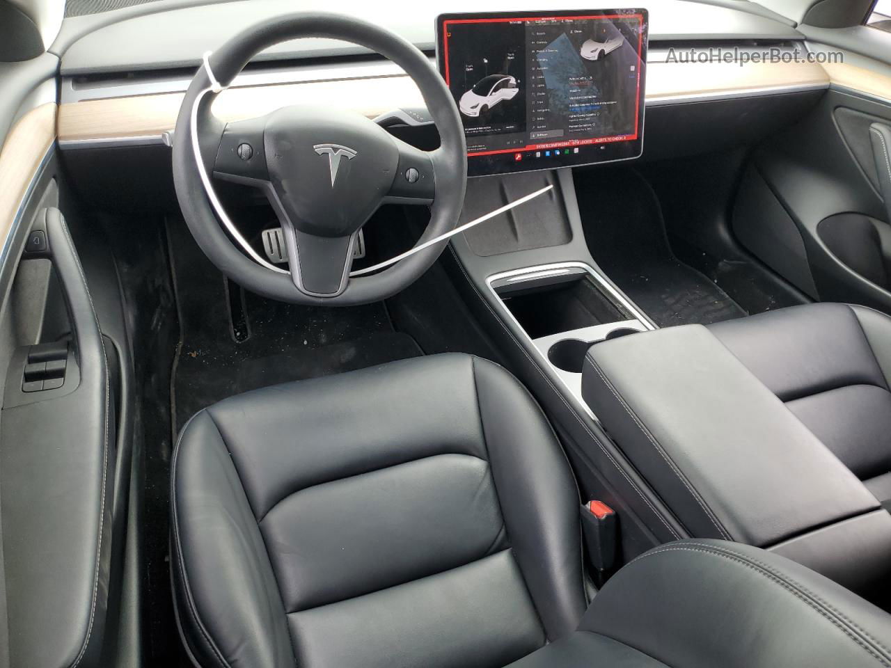 2021 Tesla Model 3  White vin: 5YJ3E1EC9MF992363