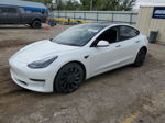 2021 Tesla Model 3  White vin: 5YJ3E1EC9MF992363