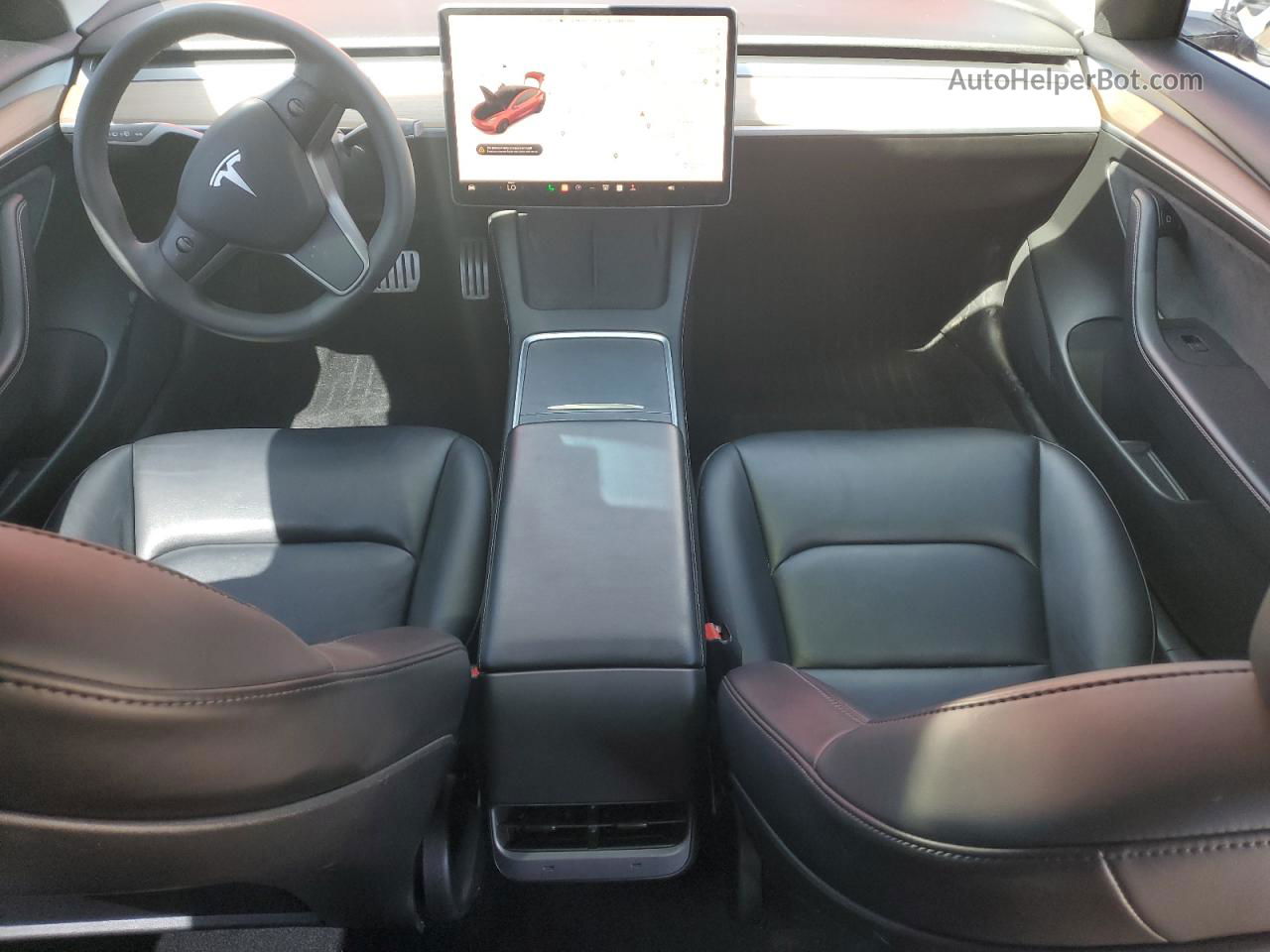 2022 Tesla Model 3  Burgundy vin: 5YJ3E1EC9NF202108