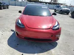 2022 Tesla Model 3  Burgundy vin: 5YJ3E1EC9NF202108