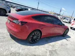 2022 Tesla Model 3  Burgundy vin: 5YJ3E1EC9NF202108