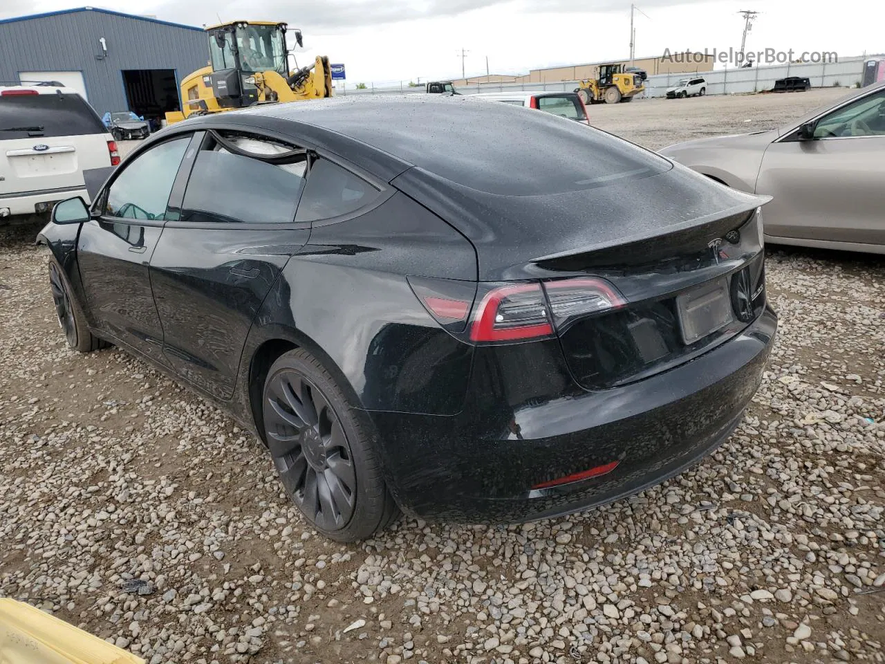 2022 Tesla Model 3  Black vin: 5YJ3E1EC9NF295423