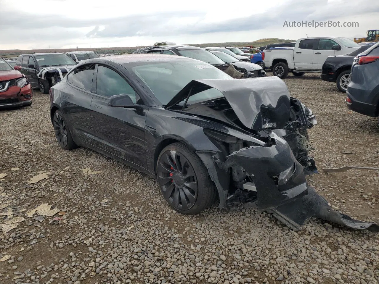 2022 Tesla Model 3  Black vin: 5YJ3E1EC9NF295423