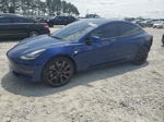 2020 Tesla Model 3  Blue vin: 5YJ3E1ECXLF603535