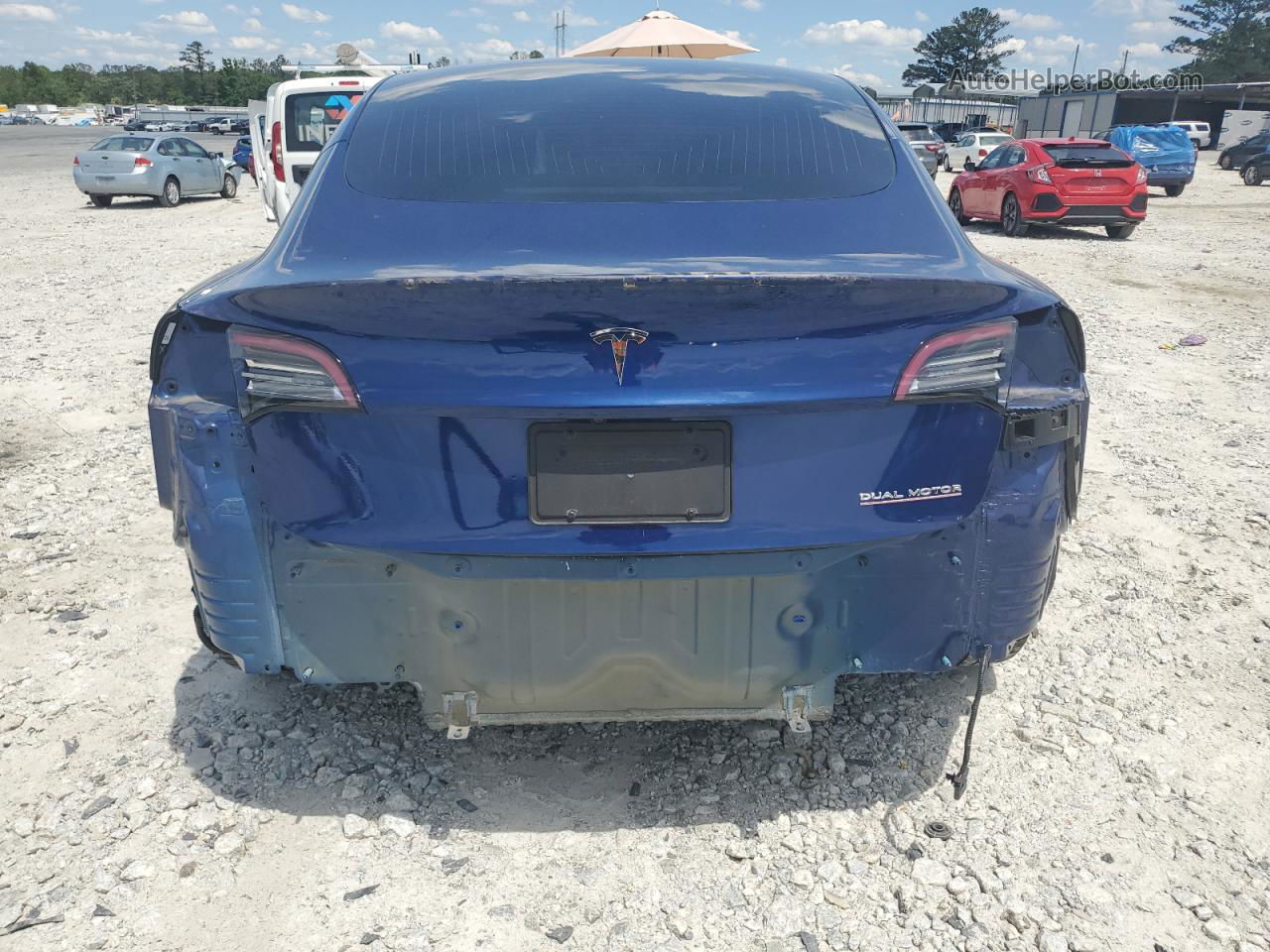 2020 Tesla Model 3  Blue vin: 5YJ3E1ECXLF603535