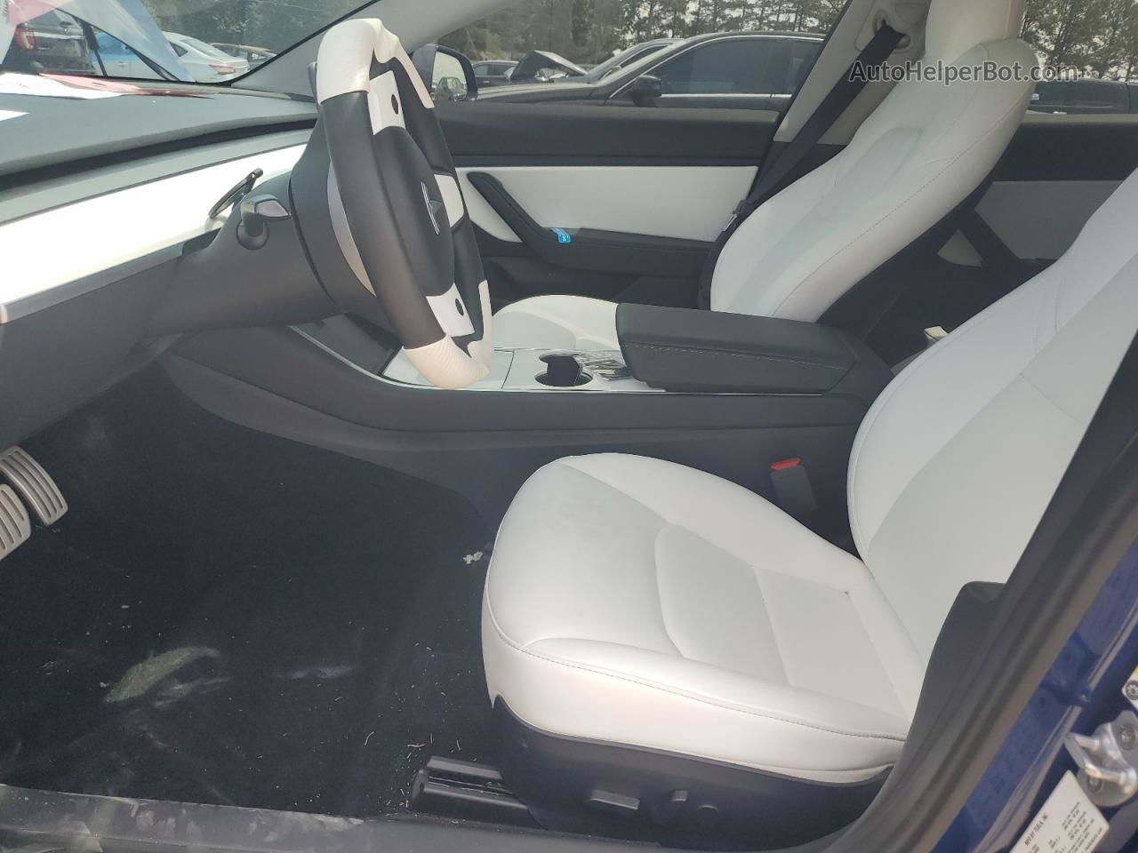 2020 Tesla Model 3  Blue vin: 5YJ3E1ECXLF603535