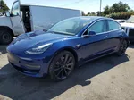 2020 Tesla Model 3  Blue vin: 5YJ3E1ECXLF719432