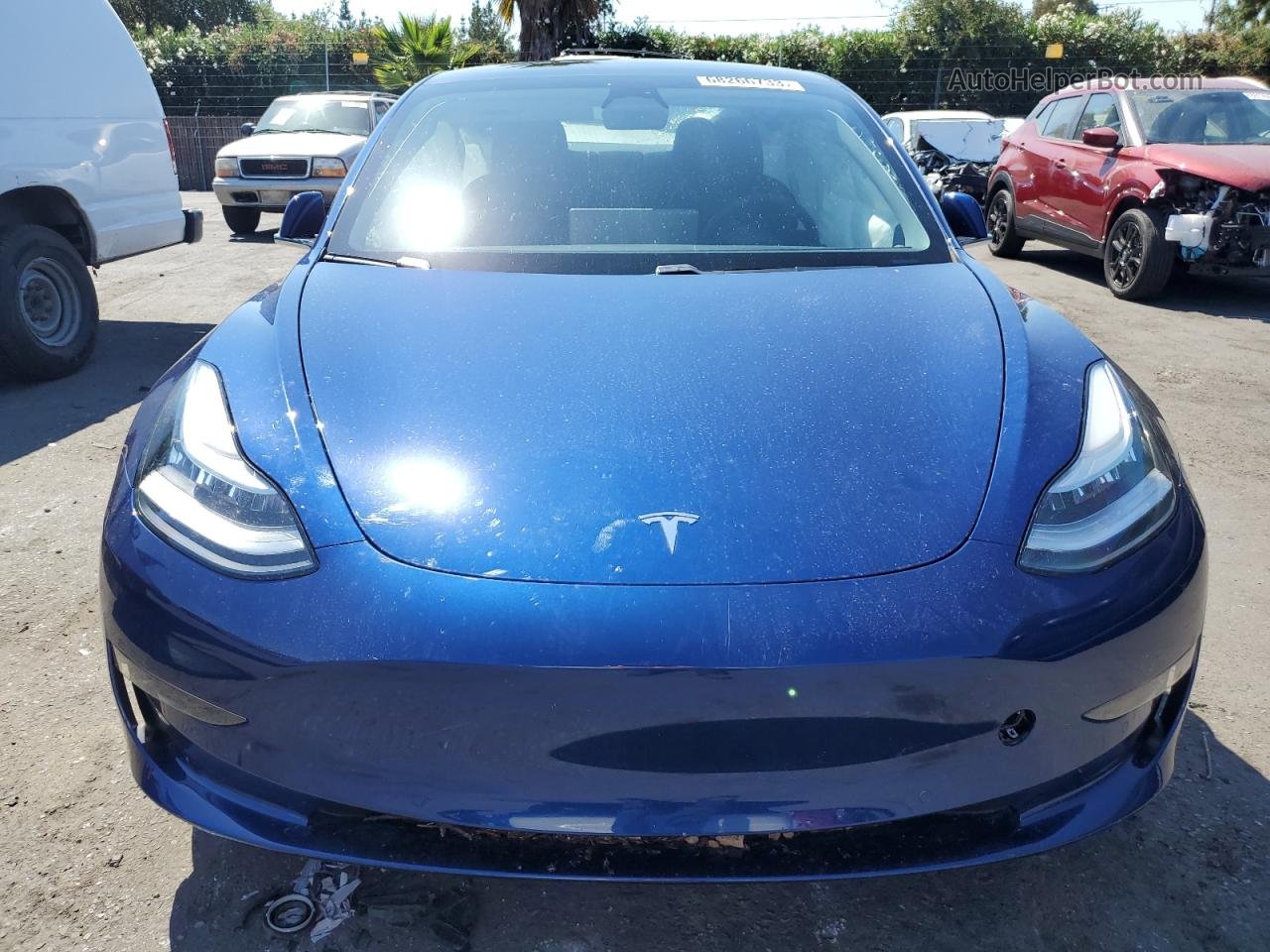 2020 Tesla Model 3  Blue vin: 5YJ3E1ECXLF719432