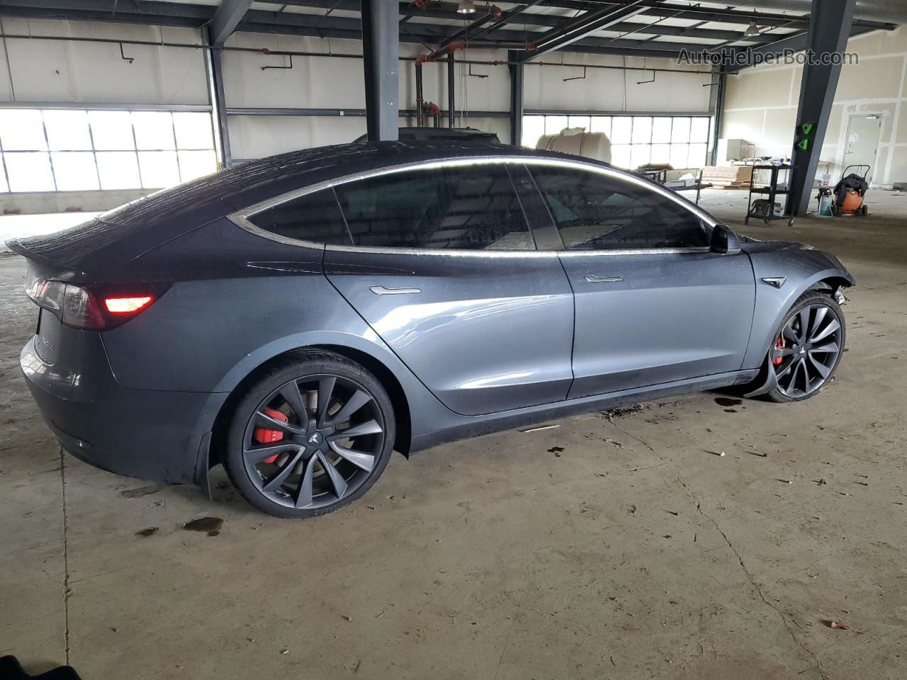 2020 Tesla Model 3  Gray vin: 5YJ3E1ECXLF791697