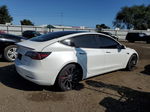 2021 Tesla Model 3  White vin: 5YJ3E1ECXMF015734