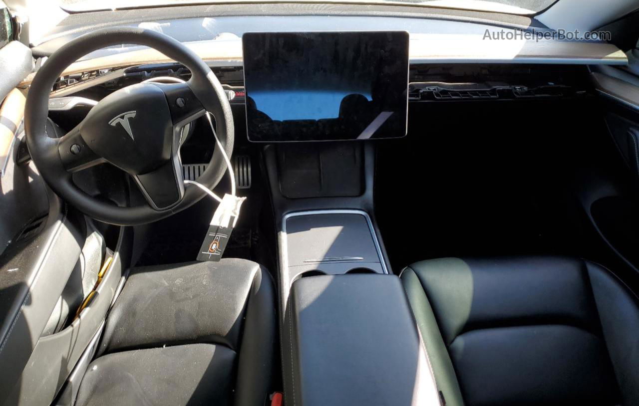 2021 Tesla Model 3  White vin: 5YJ3E1ECXMF015734