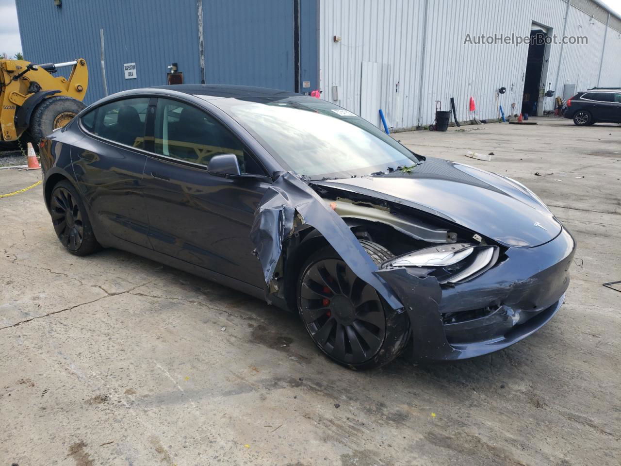 2021 Tesla Model 3  Gray vin: 5YJ3E1ECXMF077070