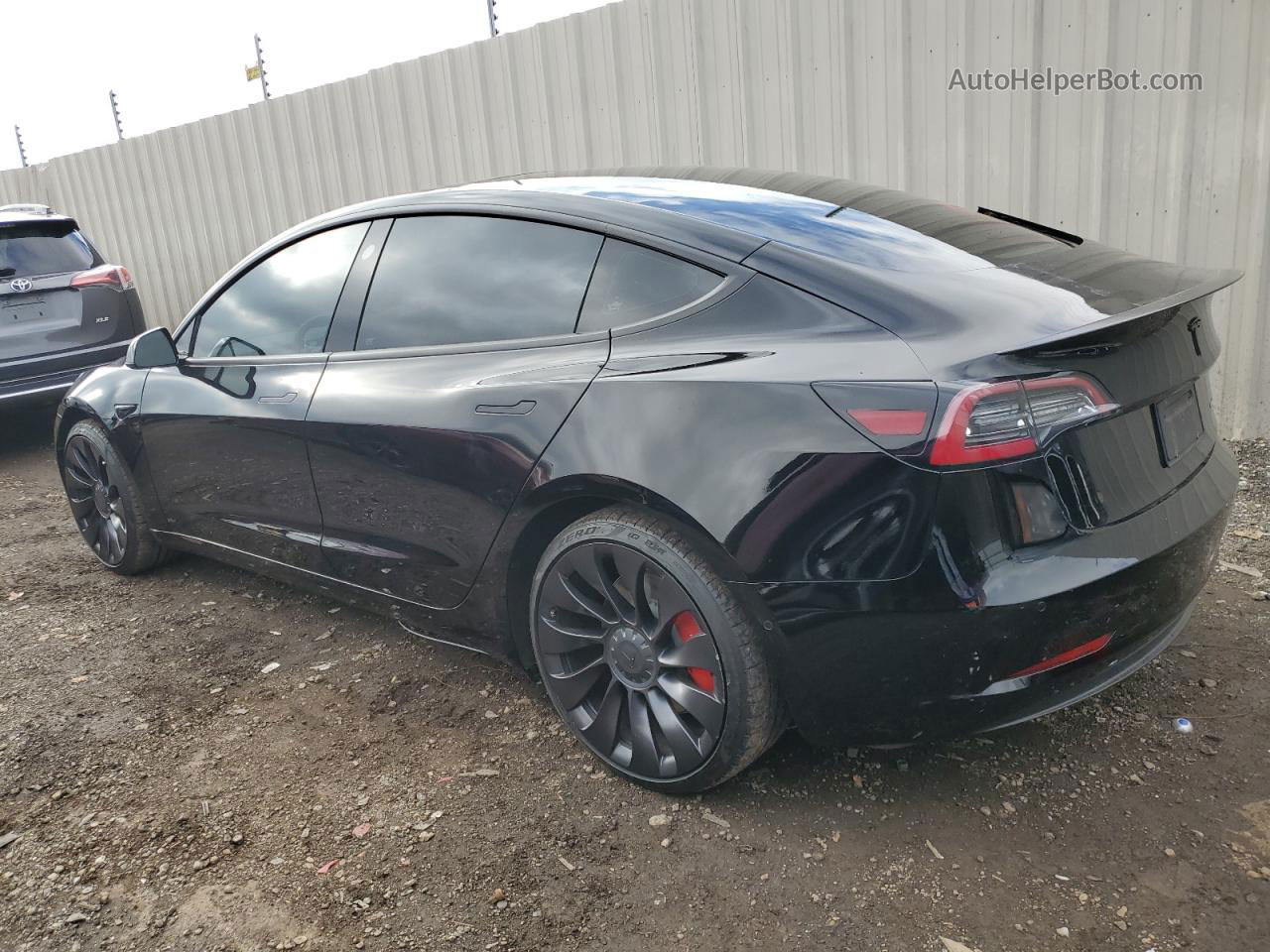 2022 Tesla Model 3  Black vin: 5YJ3E1ECXNF263936