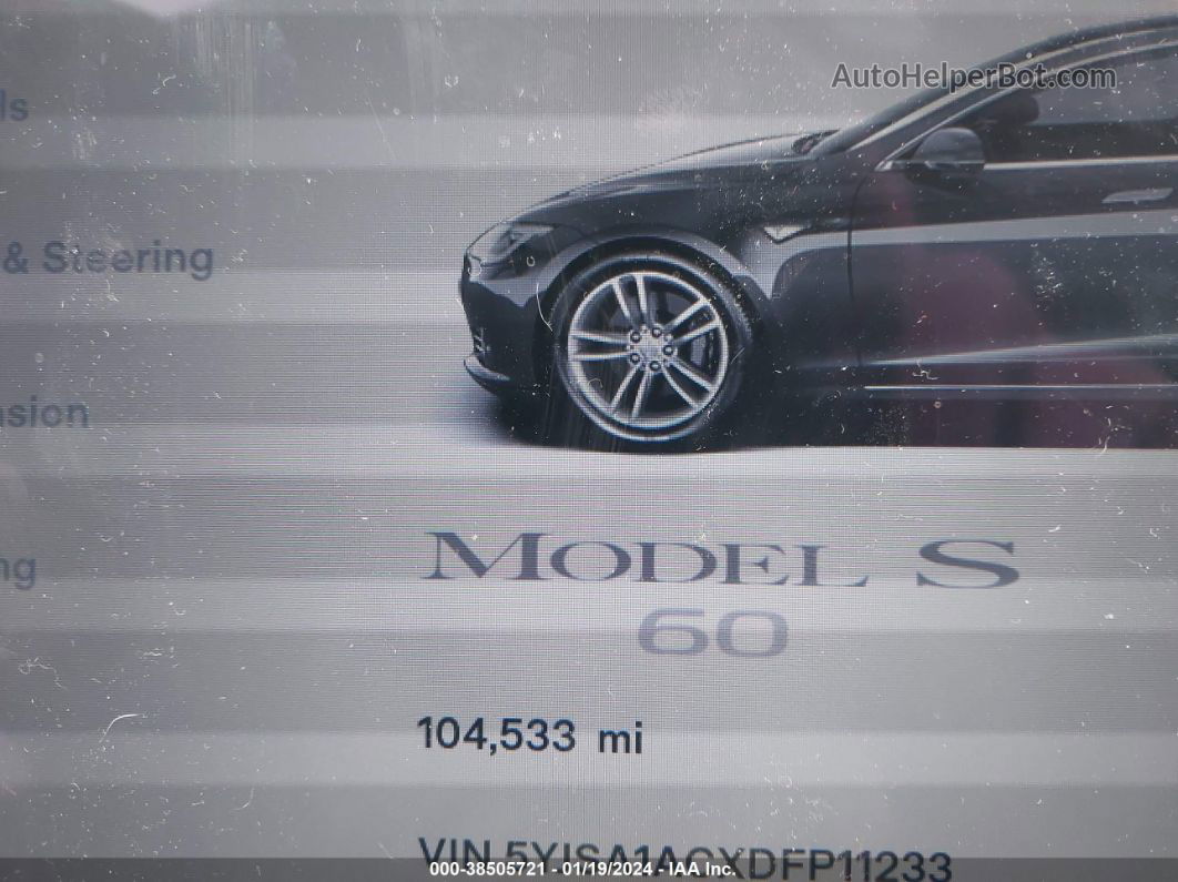 2013 Tesla Model S   Серый vin: 5YJSA1ACXDFP11233